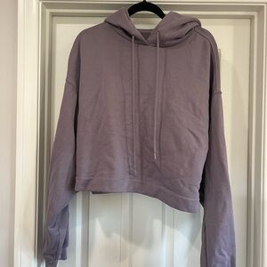 ALO Yoga Lavender Cropped Hoodie
